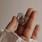 Sterling Silver Rose Filigree Ring