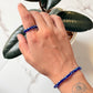 Natural Crystal Evil Eye 4mm Stretchy Rings & Bracelet