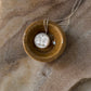 925 Sterling Silver Mother of Pearl Full Moon Face Carved Handcrafted Necklace