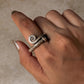 925 Sterling Silver Bohemian Rustic Spiral Arrow Hill Tribe Handcrafted Adjustable Ring