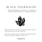 Black tourmaline crystal for healing 