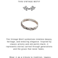 925 Sterling Silver Thin Boho Vintage Motif Stackable Band Ring