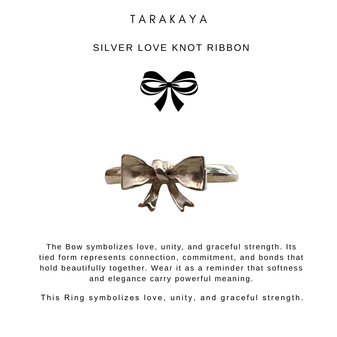 925 Sterling Silver 3D Pretty Boho Bow / Ribbon 🎀 Ring