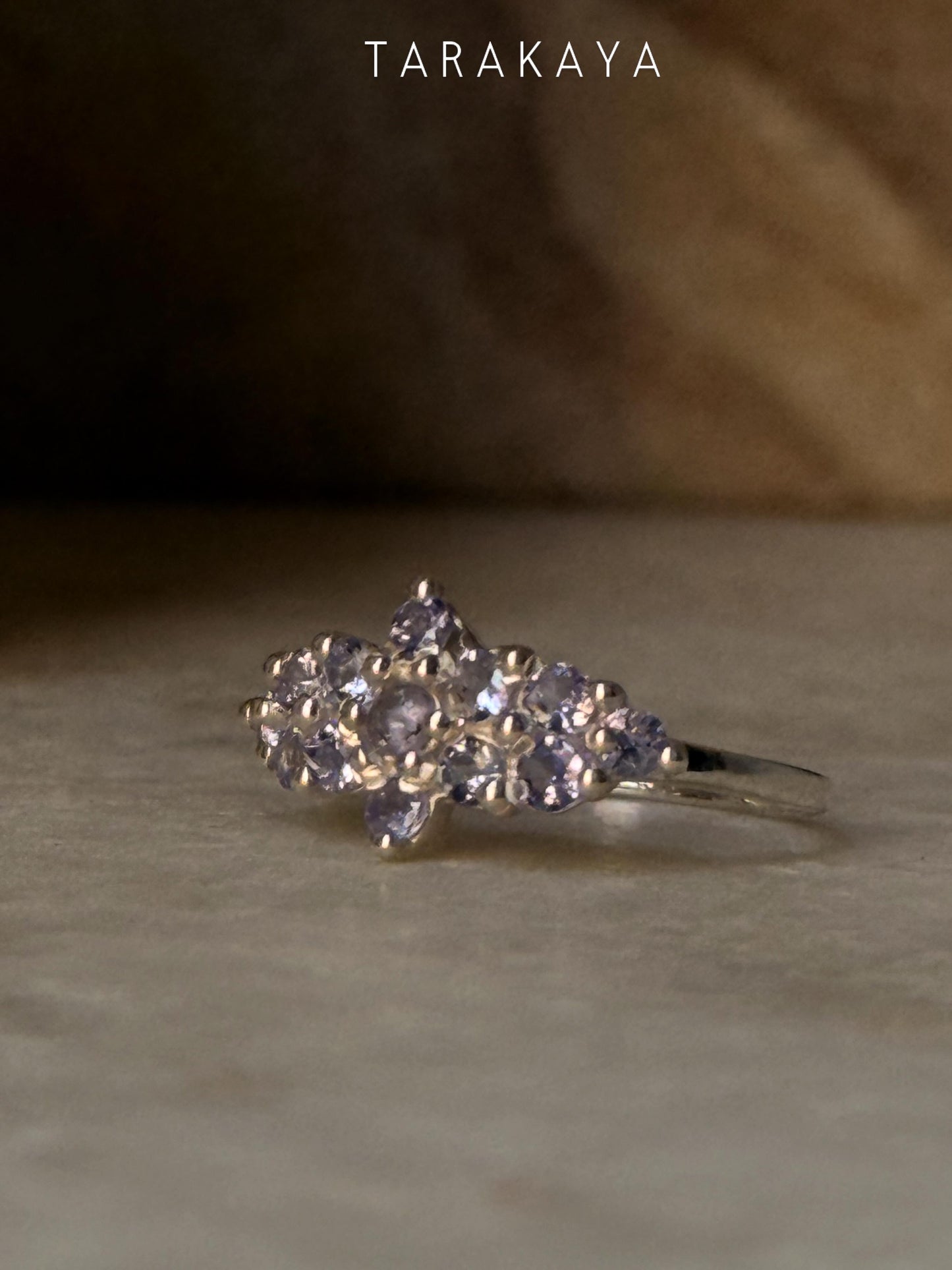 925 Sterling Silver Tanzanite Faceted Ring