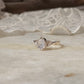 925 Sterling Silver Moonstone Solitaire ~Forest Enchantment Ring