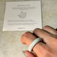 Natural Crystal Howlite Band Ring