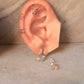 925 Sterling Silver Plumeria Handcrafted Studs Earrings