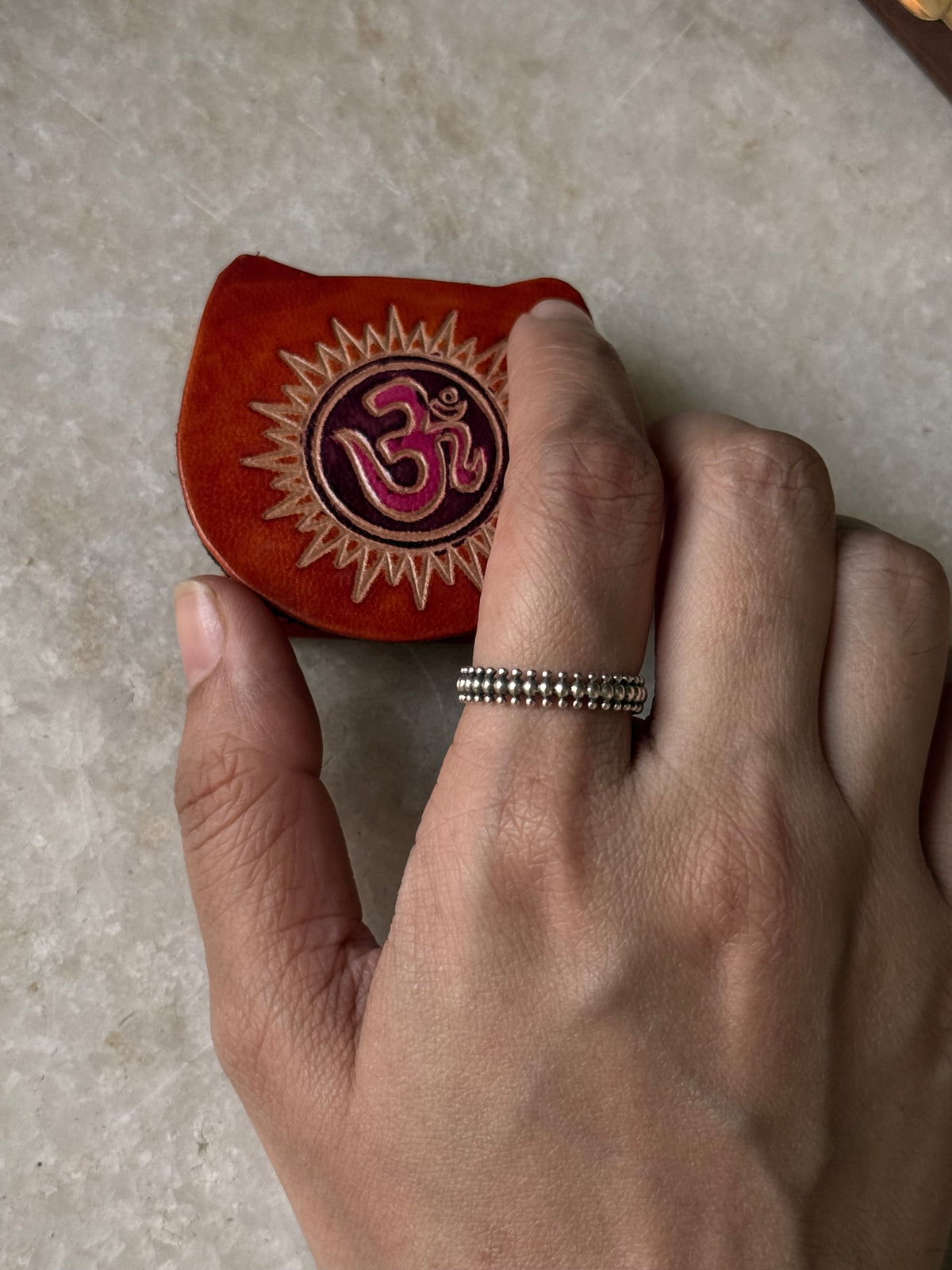 925 Sterling Silver Tribal Triple Rawa Stack Band Ring