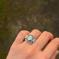 925 Sterling Silver Moonstone 3 Stone Boho Statement Handcrafted Ring