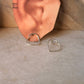 925 Sterling Silver Broken Heart Studs