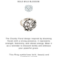 925 Sterling Silver Chunky Floral Ring