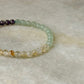 Natural Crystal Citrine, Green Aventurine & Amethyst 4mm Bracelet