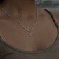 925 Sterling Silver Snake Dot Sunshine Moonstone Necklace