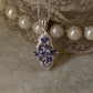 925 Sterling Silver Tanzanite leaf Flower Statement Pendant