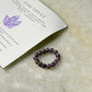 Natural Crystal Amethyst 4mm Stretchy Rings