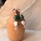 925 Sterling Silver Green Aventurine, Howlite & Clear Quartz Earrings