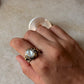 925 Sterling Silver Baroque Pearl Rustic Fusion Handcrafted Ring
