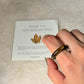 Natural Crystal Tiger Eye Band Ring