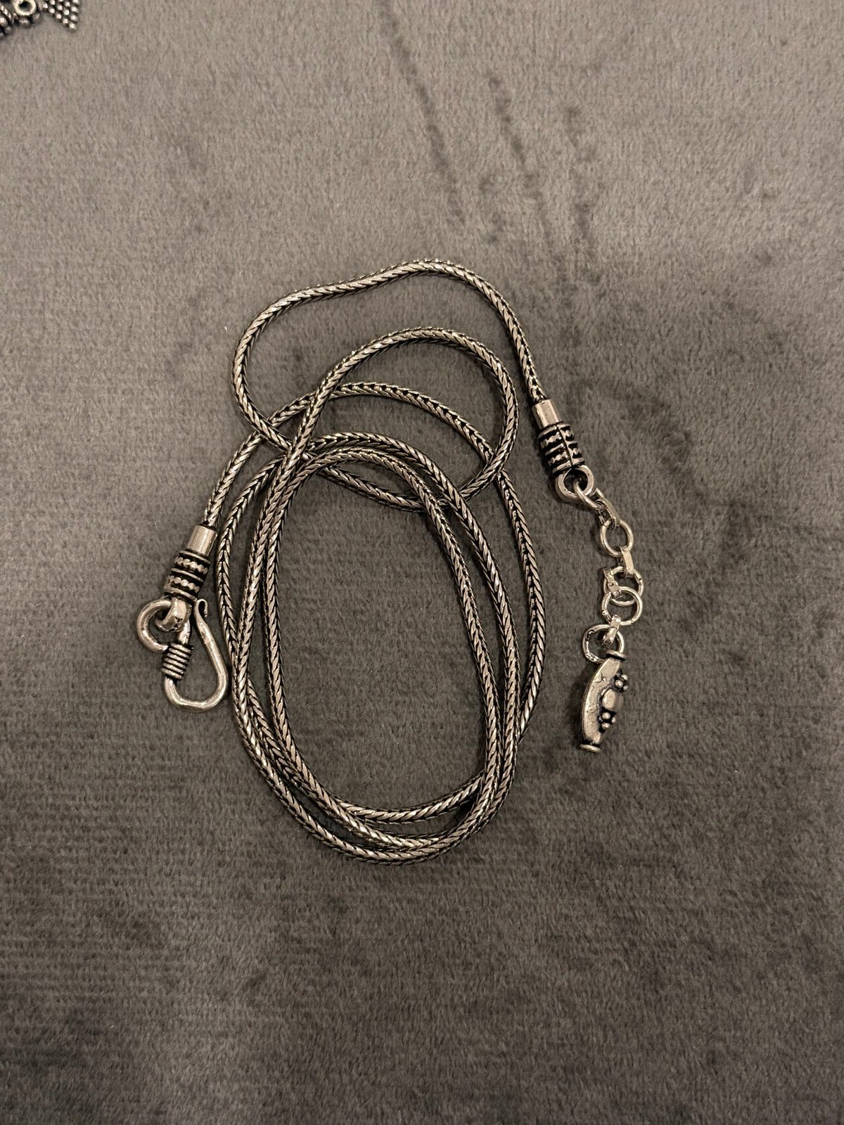 925 Sterling Silver Waist/ Hip Chain Tribal Antique Style - Daily Wear Sturdy - Fox Tail Chain Handcrafted
