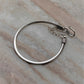 Flat Snake Antique Silver Bracelet
