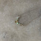 925 Sterling Silver Green Tourmaline Pear, Pearls, Turquoise & Clear Quartz Handcrafted Necklace