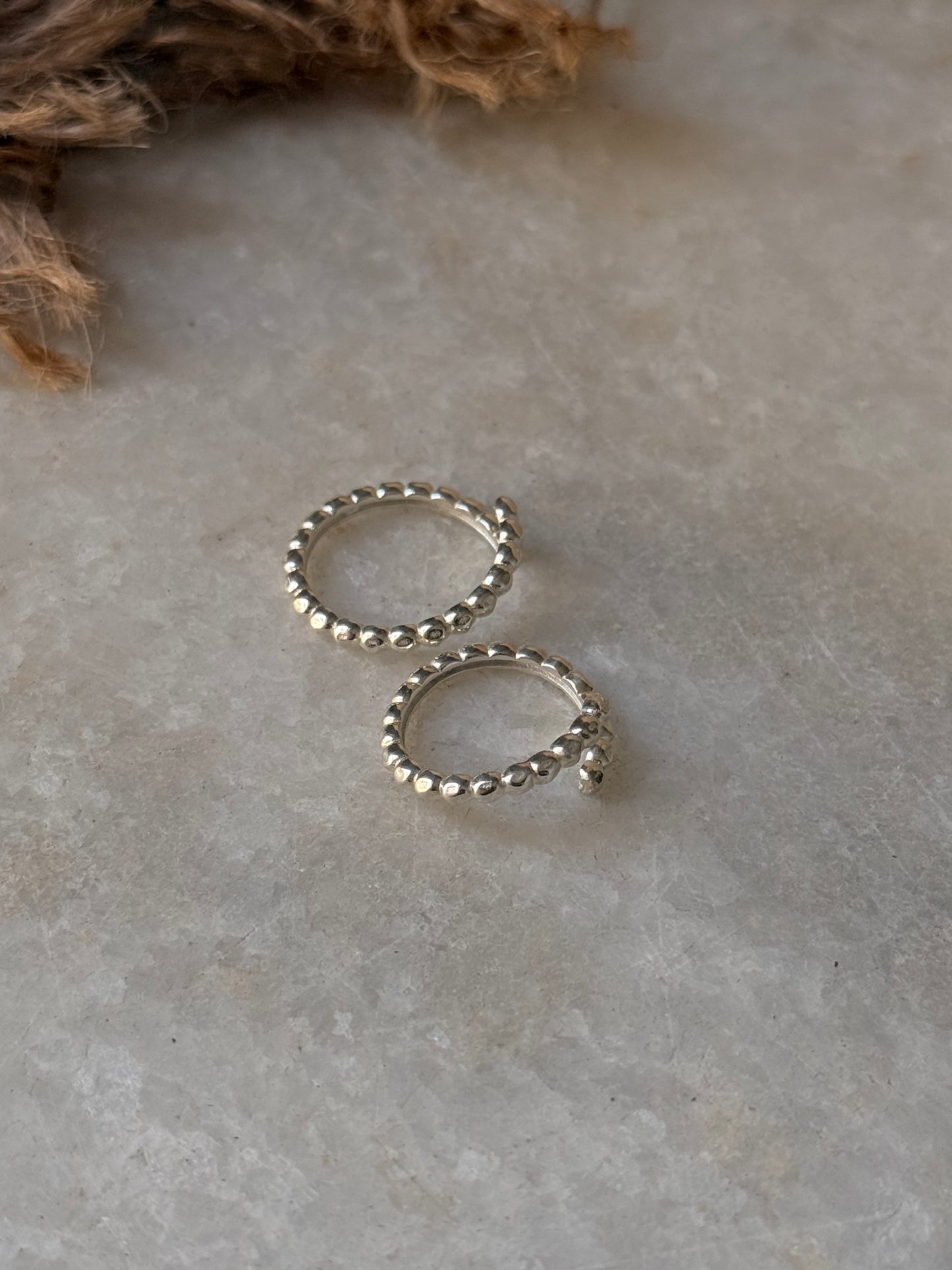 925 Sterling Silver Shiny Big Dot Toe Ring