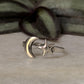 925 Sterling Silver Star Moon Adjustable Ring