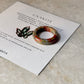 Natural Crystal Unakite Band Ring
