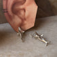 925 Sterling Silver Shark Studs Earrings