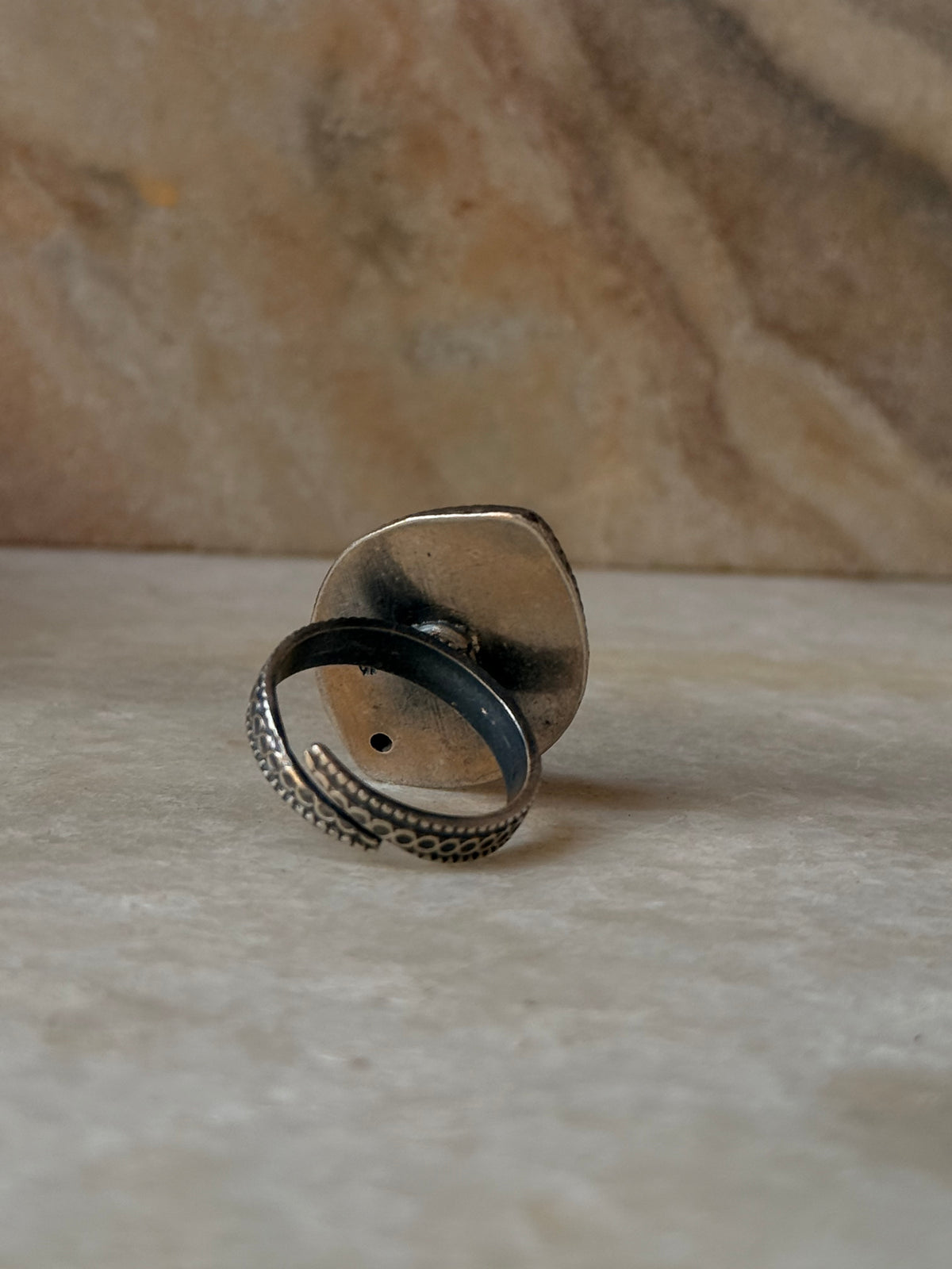 925 Sterling Silver Antique Adjustable Handcrafted Ring
