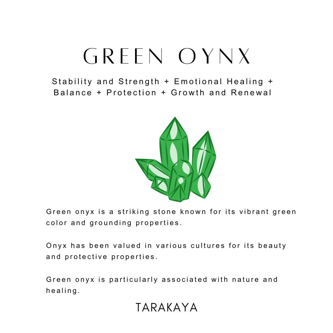 Green onyx for healing