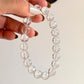 10MM Clear Quartz Natural Crystal Bracelet with Diamond Cut
