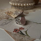 Rose Quartz Statement Twig textured Band 925 Sterling Silver Ring