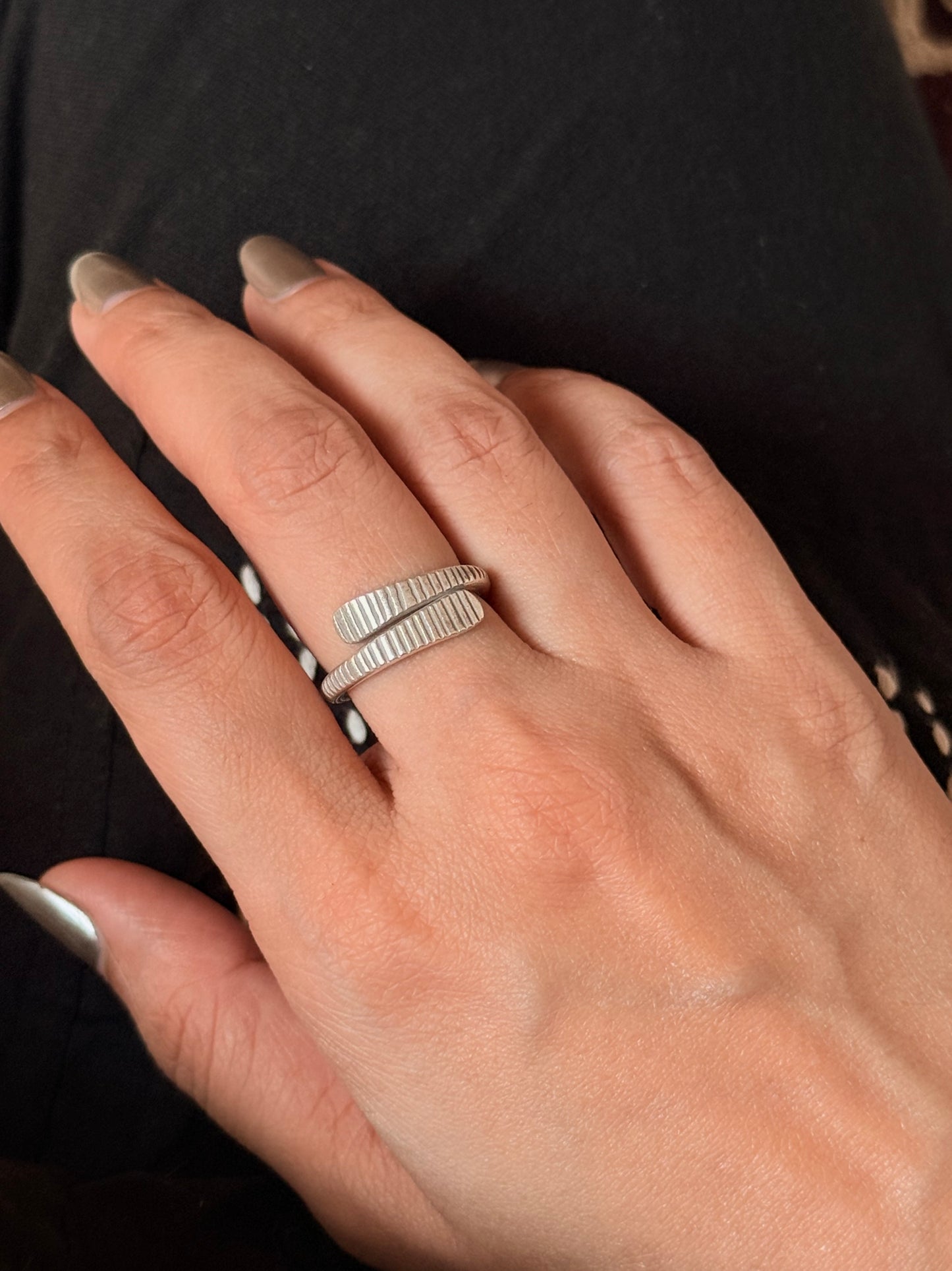 925 Sterling Silver Bohemian Hill Tribe Handcrafted Adjustable Ring