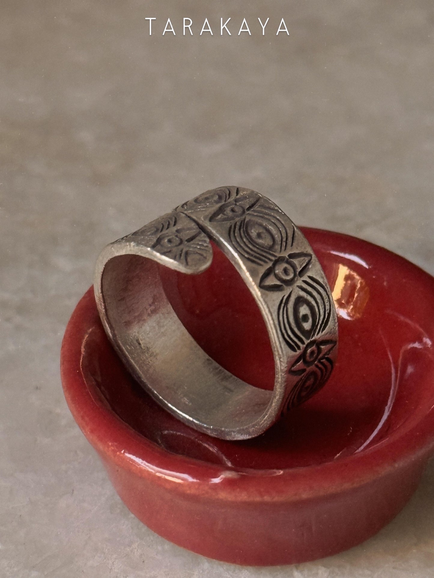925 Sterling Silver Bohemian Evil Eye For Wander Hill Tribe Handcrafted Adjustable Ring