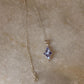 925 Sterling Silver Tanzanite leaf Flower Statement Pendant