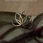 925 Sterling Silver Lotus Ring
