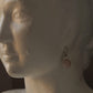 925 Sterling Silver Rose Quartz Tumble with Fresh Water Pearl Handcrafted Studs