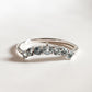Blue Topaz Crown Stone Silver Ring