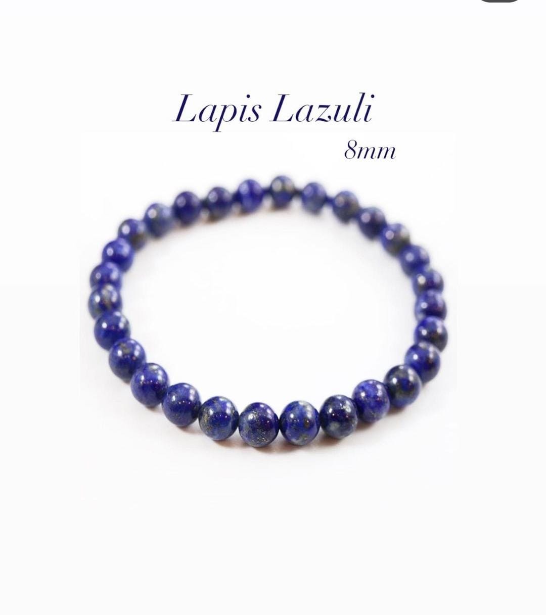 Lapis Lazuli Natural Crystal Bracelet 8MM
