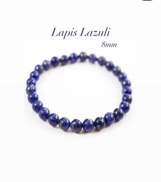 Lapis Lazuli Natural Crystal Bracelet 8MM