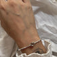 Handcrafted Aquamarine Boho Rawa Silver Bangle