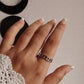 Unique Moon Phases Silver Ring