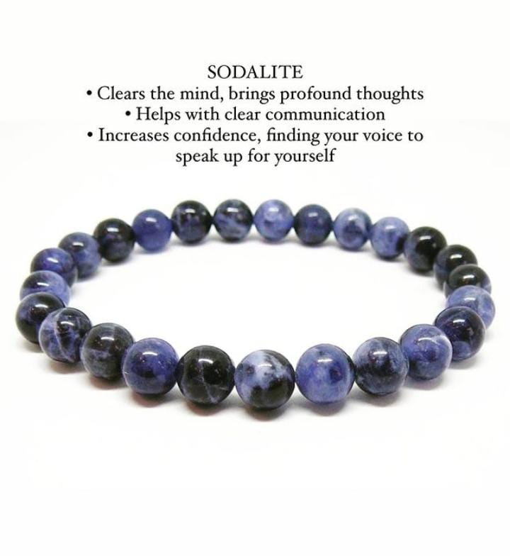  Sodalite Healing Crystal Bracelet 8MM