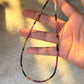 Multi Tourmaline Box Faceted 925 Sterling Silver Choker Necklace