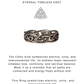 925 Sterling Silver Celtic Knot Full Boho Band Ring