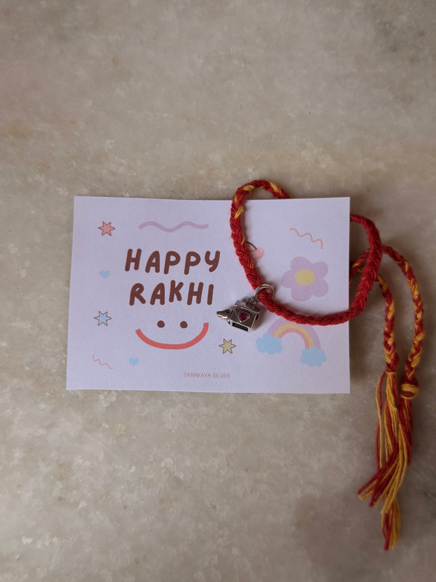 925 Sterling Silver Cute Dog House Charm - Reusable as Pendant / Bracelet Charm - Handcrafted Rakhi