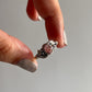 Pink Tourmaline Forest Enchantment Silver Ring
