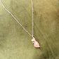 925 Sterling Silver Mother of Pearl Cat Cable Dot Handcrafted Necklace