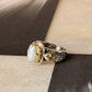 925 Sterling Silver Baroque Pearl Rustic Fusion Handcrafted Ring